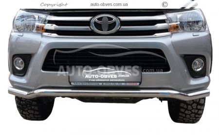 Защита переднего бампера Toyota Fortuner 2015-... фото 1