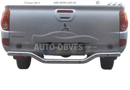 Mitsubishi L200 rear bumper protection - type: curved фото 0