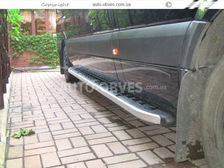 Running boards Mercedes Sprinter 2006-2013-… - L1\L2\L3 bases - Style: Range Rover фото 3