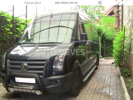 Profile running boards Volkswagen Crafter 2017-... - L1\L2\L3 bases - Style: Range Rover фото 3