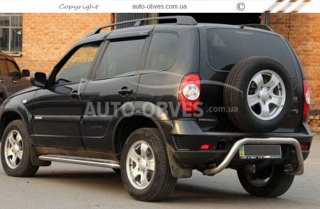 Chevrolet Niva rear bumper protection - type: U-shaped фото 1