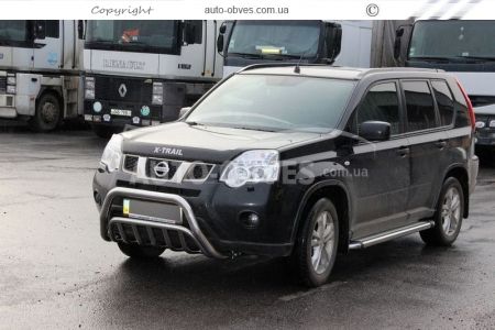 Front bar Nissan X-Trail t31 2007-2014 - type: double фото 4
