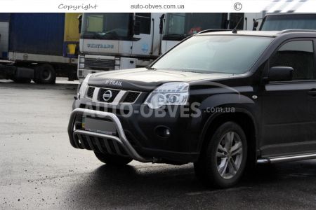 Front bar Nissan X-Trail t31 2007-2014 - type: double фото 3