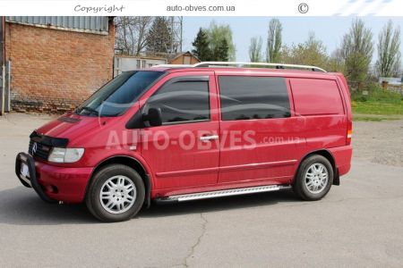 Roof rails Mercedes Vito 638 - type: pc crown фото 5