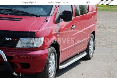 Профильные подножки Mercedes Vito 638, V-class 220 - style: Range Rover фото 3