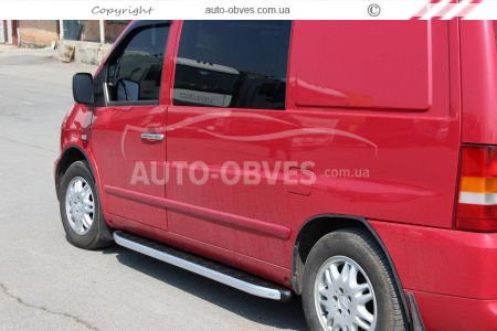 Profile running boards Mercedes Vito 638, V-class 220 - Style: Range Rover фото 6