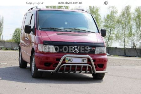 Front bumper protection Mercedes Vito 638, V220 - type: with additional bumper protection фото 1