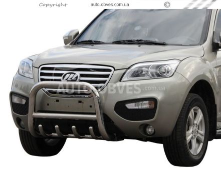 Front bumper protection Lifan X60 -type: low фото 0