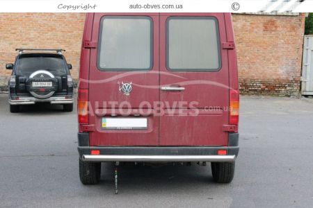 Volkswagen LT rear bumper protection - type: single pipe фото 1