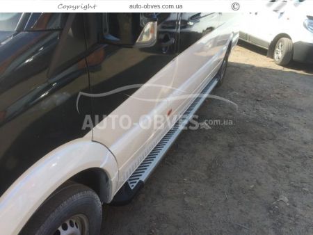 Running boards Mercedes Sprinter 2018-... - L1\L2\L3 bases - style: R-line фото 2
