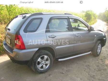 Profile running boards Kia Sportage 2005-2009 - Style: Range Rover фото 4