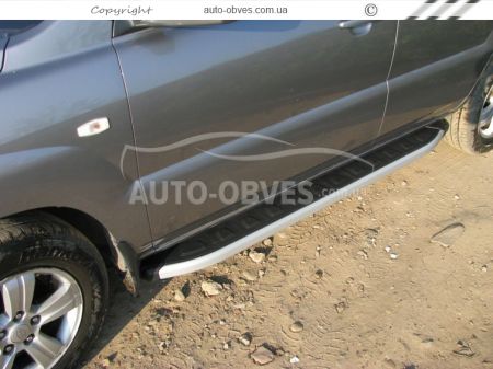 Profile running boards Kia Sportage 2005-2009 - Style: Range Rover фото 3