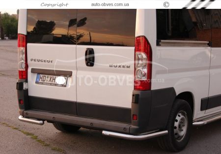 Защита заднего бампера Ducato, Boxer, Jumper - тип: углы одинарные фото 2