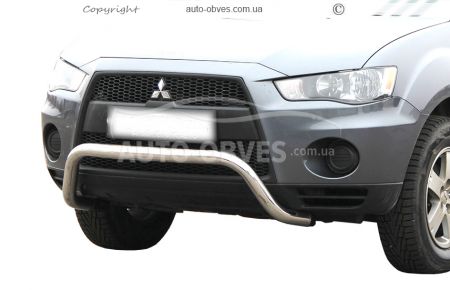 Защита переднего бампера Mitsubishi Outlander XL 2010-2012 фото 0