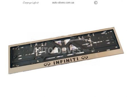 License plate frame for INFINITI - 1 pc фото 0