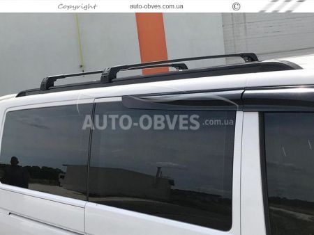 Roof rails Volkswagen T5 10-15 - L1\L2 - type: integrated, color: black фото 5