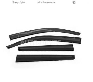 Isuzu D-Max 2011-2019 window deflectors - type: 4 pcs, sunplex sport фото 1