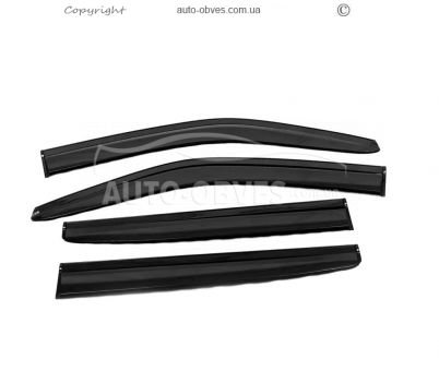 Isuzu D-Max 2019-... window deflectors - type: 4 pcs, sunplex sport фото 1