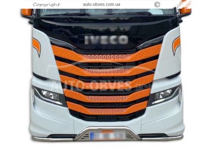 Iveco S-Way v2 front bumper protection - type: to order фото 2