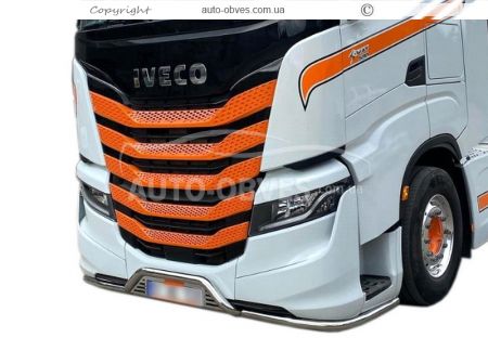 Iveco S-Way v2 front bumper protection - type: to order фото 0