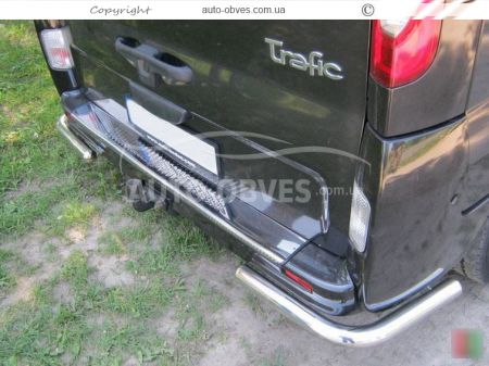 Renault Trafic rear bumper protection - type: single corners фото 1