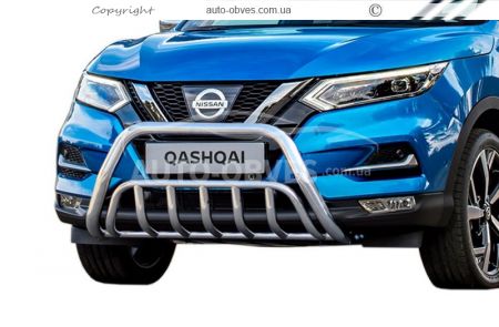 Кенгурятник Nissan Qashqai 2018-2021 - тип: двойной фото 0