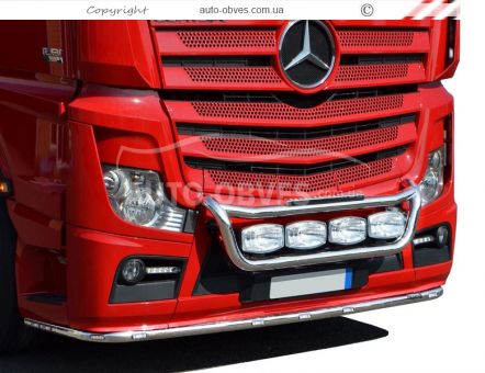 Holder for headlights in the Mercedes Actros MP5 grille, service: installation of diodes фото 0