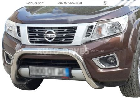 Front bumper guard Nissan Navara 2016-... - type: model product фото 0