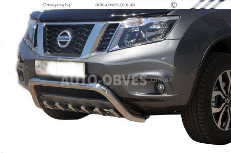 Front bumper protection Nissan Terrano 2014-2018, 5-10 days on order фото 0