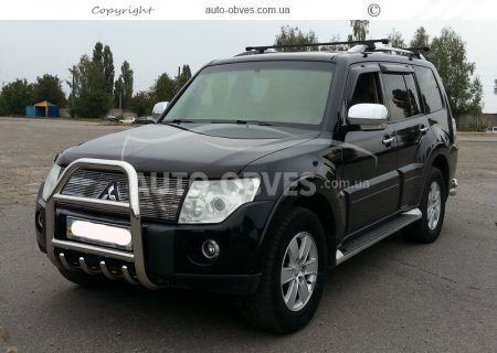 High bull bar Mitsubishi Pajero Wagon IV - type: up to the hood фото 1