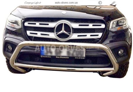 Front bumper protection Mercedes X class 2017-... - type: model product фото 0