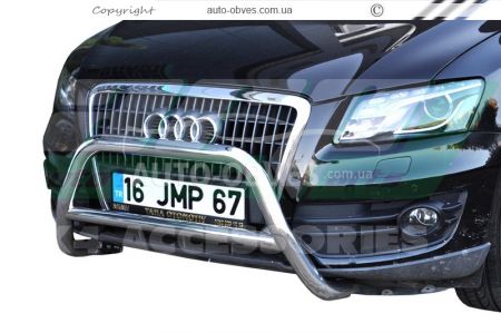 Защита переднего бампера Audi Q5 - тип: модельное изделие фото 0