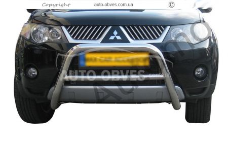 Mitsubishi Outlander XL bull bar - type: without grill фото 0