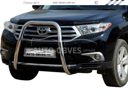 Захист переднього бампера Toyota Highlander 2010-2013 фото 0