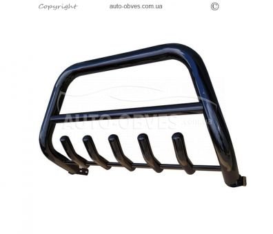 Bumper + pipe sills Nissan Navara 2005-2014 - type: in black for the military photo 2
