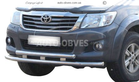 Защита переднего бампера Toyota Hilux 2006-2012 фото 0