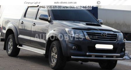 Защита переднего бампера Toyota Hilux 2012-2015 фото 2