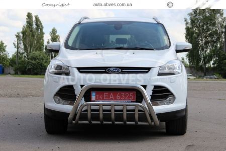Bullbar Ford Escape 2013-2016 - type: double фото 3