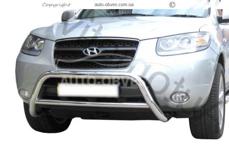 Front bar Hyundai Santa Fe 06-12 - type: without grill фото 0