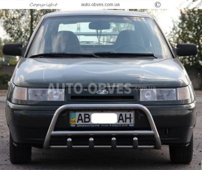 Front bar Lada 2110-2111-2112 Ø42 mm - type: standard фото 1