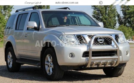 Кенгурятник высокий Nissan Navara 2005-2014 - тип: до капота фото 2