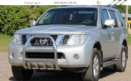 Кенгурятник высокий Nissan Navara 2005-2014 - тип: до капота фото 1