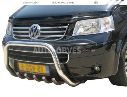Захист переднього бампера Volkswagen T5 - тип: модельний виріб фото 0