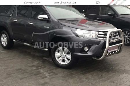 Защита переднего бампера Toyota Fortuner 2015-... фото 2