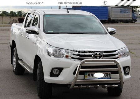 Защита переднего бампера Toyota Fortuner 2015-... фото 1