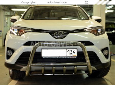 Front bar Toyota Rav4 2016-2019 - type: standard фото 2