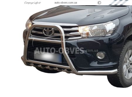 Front bar Toyota Hilux 2015-2020 - type: standard фото 0