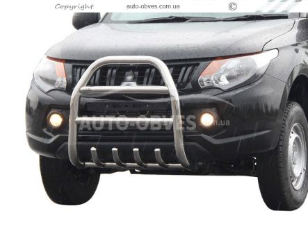 Кенгурятник высокий Mitsubishi L200 2015-2018 - тип: до капота фото 1