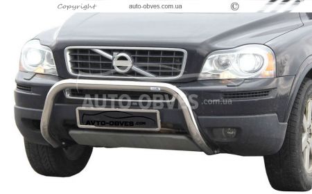 Volvo XC90 front bumper protection - type: U-shaped фото 0