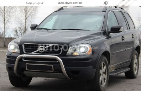 Volvo XC90 front bumper protection - type: U-shaped фото 2